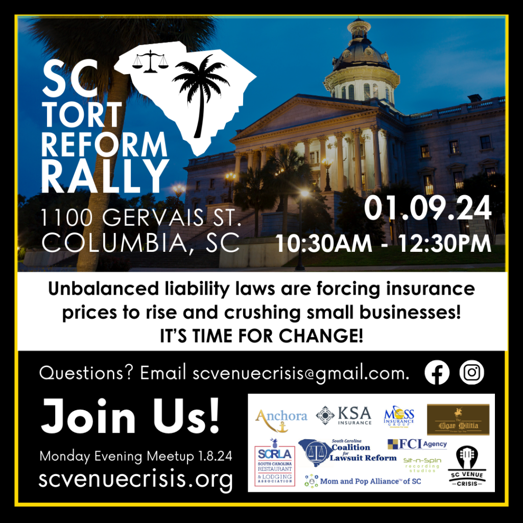 LEGISLATORS AND CITIZENS CALL FOR ACTION: TORT REFORM RALLY SET FOR JANUARY 9TH