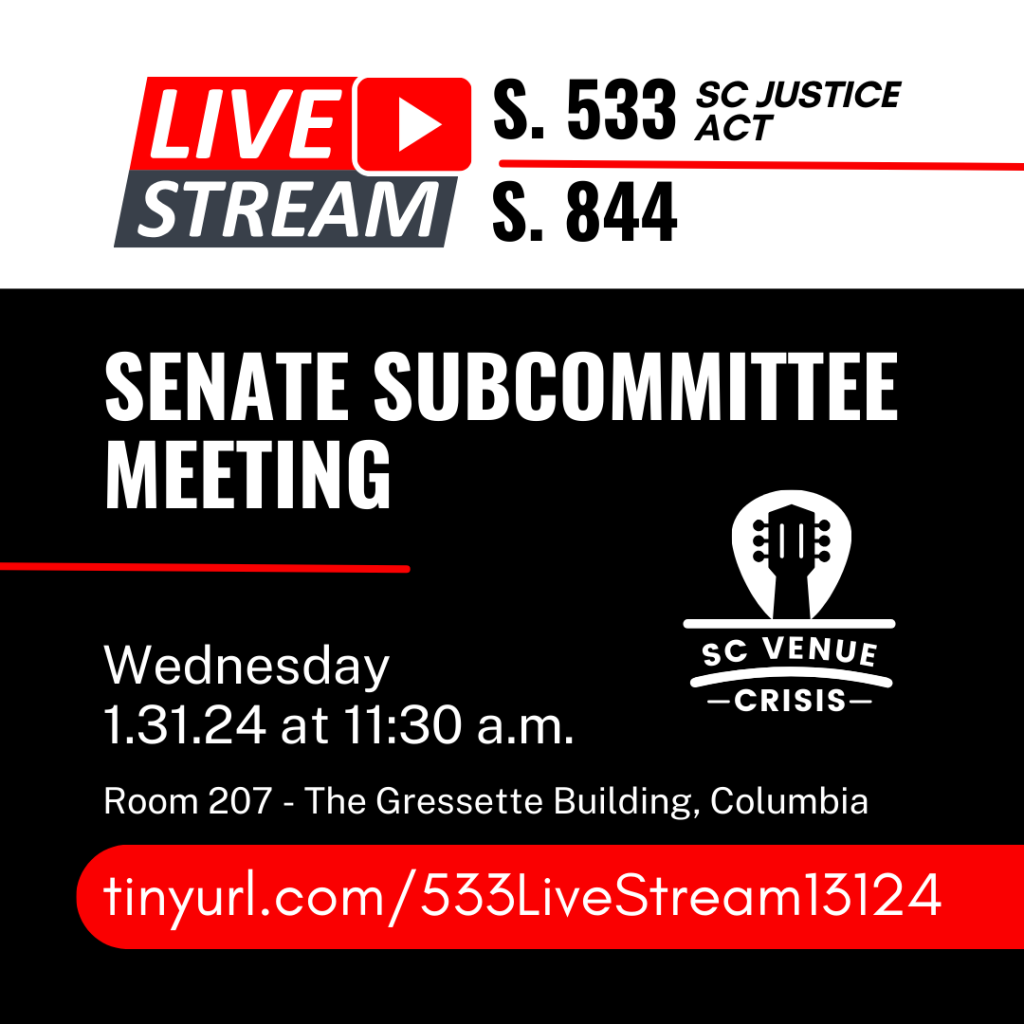 Senate subcommittee to meet on The SC Justice Act and create a new Study Committee