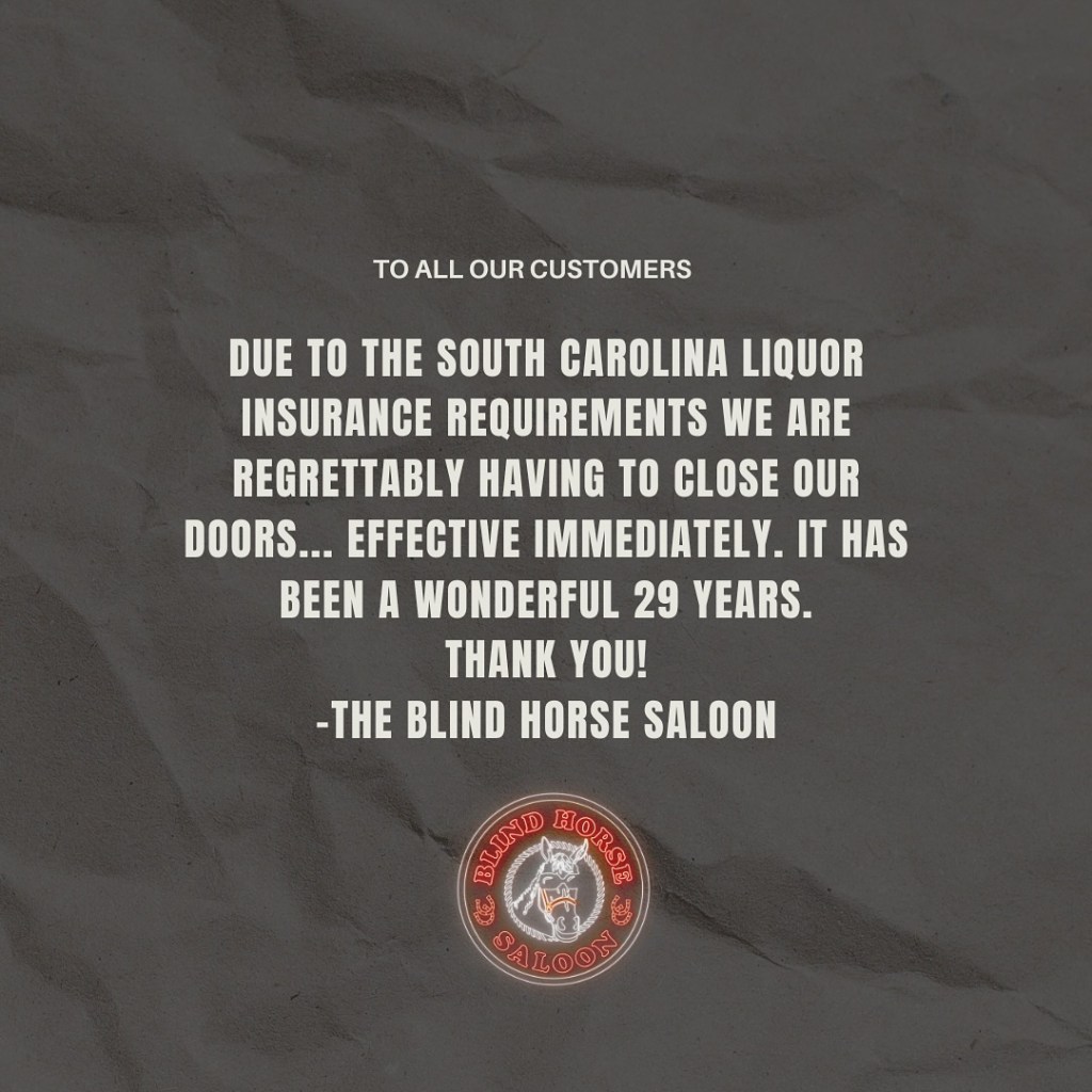 What the actual @#$%? Blindhorse regulars blindsided by Facebook&nbsp;post.